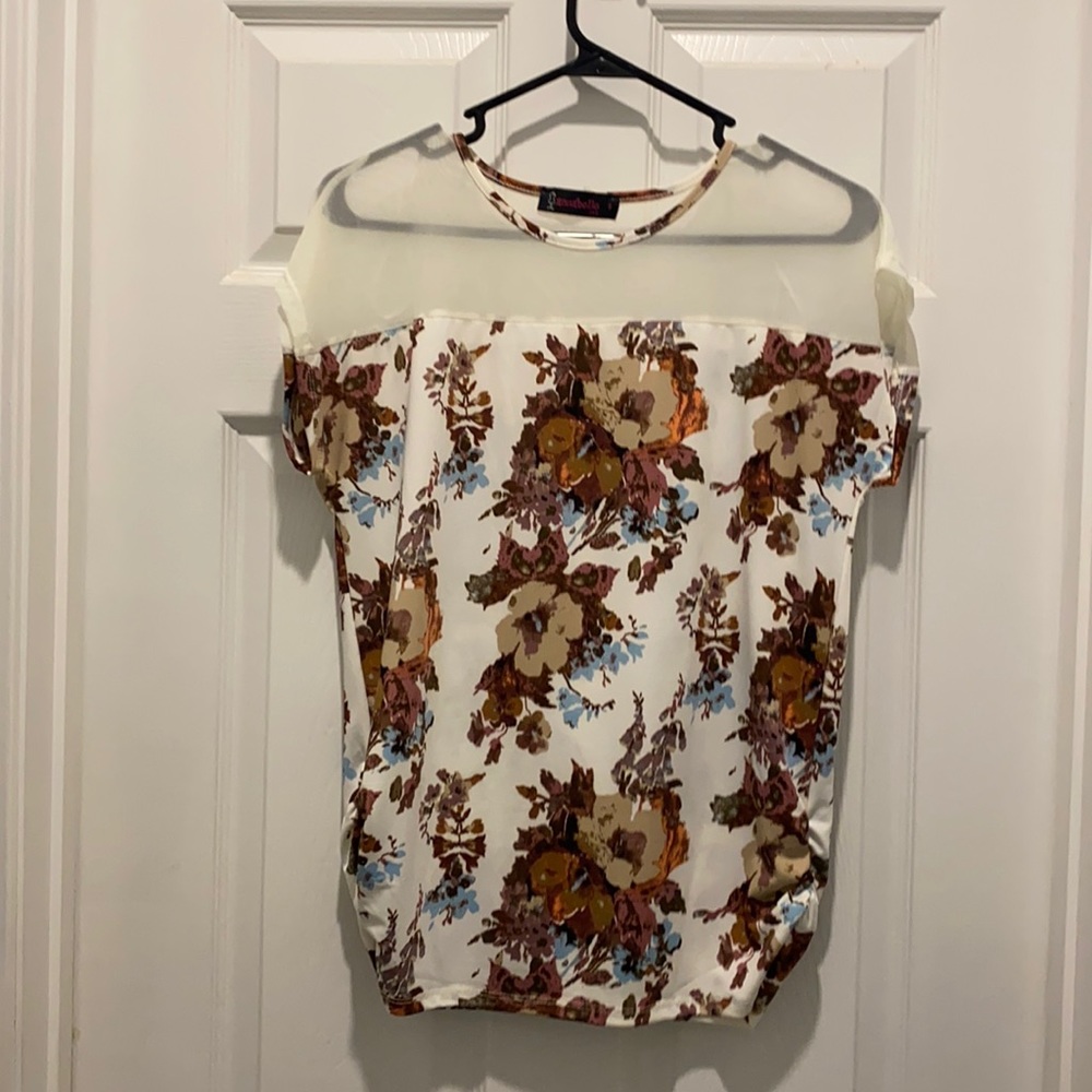 Annabelle floral ruched top